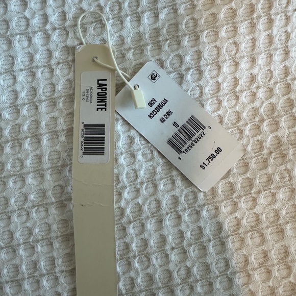 Lapointe satin long gown with slit - Picture 9 of 9